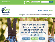 Tablet Screenshot of insafehands.net.au